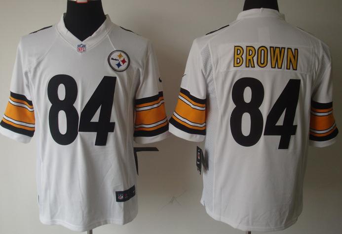 Nike Pittsburgh Steelers #84 Antonio Brown White Game LIMITED NFL Jerseys Cheap
