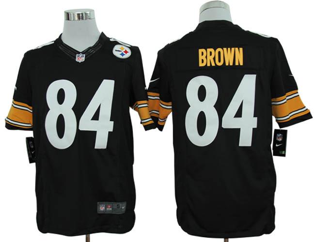 Nike Pittsburgh Steelers #84 Antonio Brown Black Game LIMITED NFL Jerseys Cheap