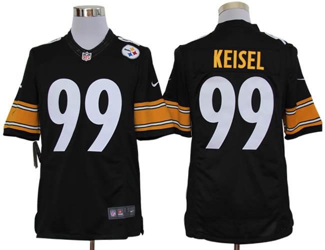 Nike Pittsburgh Steelers 99# Brett Keisel Black Game LIMITED NFL Jerseys Cheap