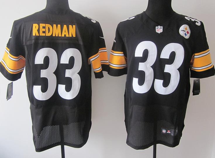 Nike Pittsburgh Steelers #33 Isaac Redman Black Elite Nike NFL Jerseys Cheap