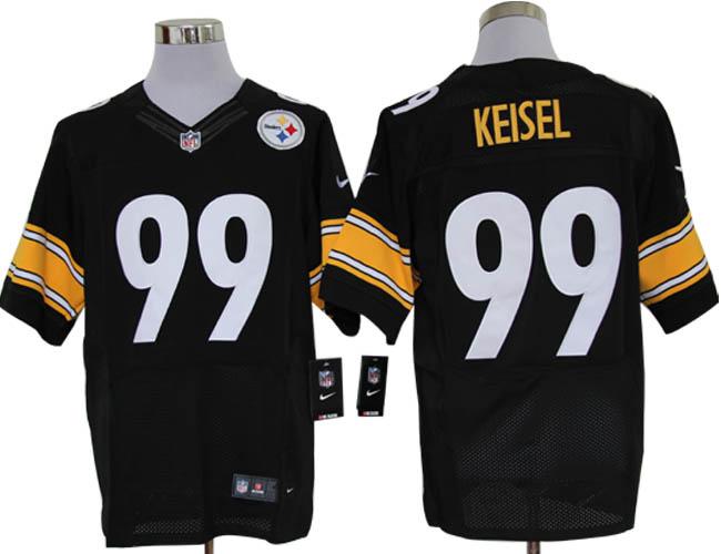 Nike Pittsburgh Steelers 99# Brett Keisel Black Elite Nike NFL Jerseys Cheap