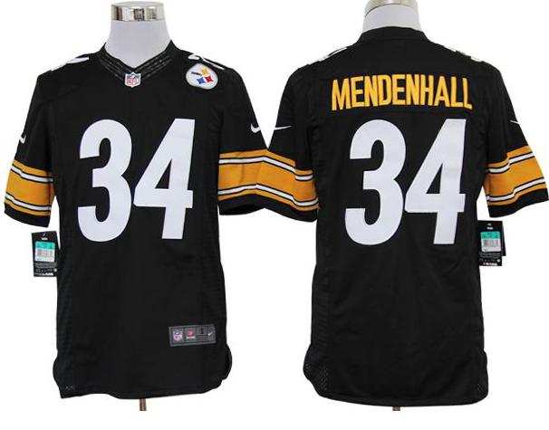 Nike Pittsburgh Steelers #34 Mendenhall Black Game LIMITED NFL Jerseys Cheap