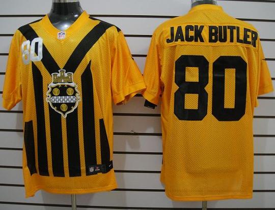 Nike Pittsburgh Steelers #80 Jack Butler Yellow Nike 1933s Throwback Elite Jerseys Cheap