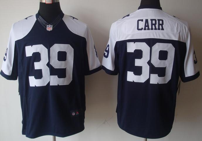 Nike Dallas Cowboys #39 Brandon Carr Blue Thankgivings Game LIMITED NFL Jerseys Cheap