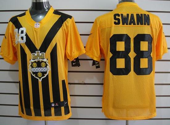 Nike Pittsburgh Steelers #88 Swann Yellow Nike 1933s Throwback Elite Jerseys Cheap