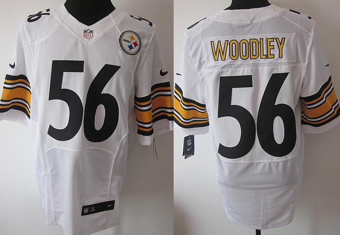 Nike Pittsburgh Steelers #56 Lamarr Woodley White Elite Nike NFL Jerseys Cheap
