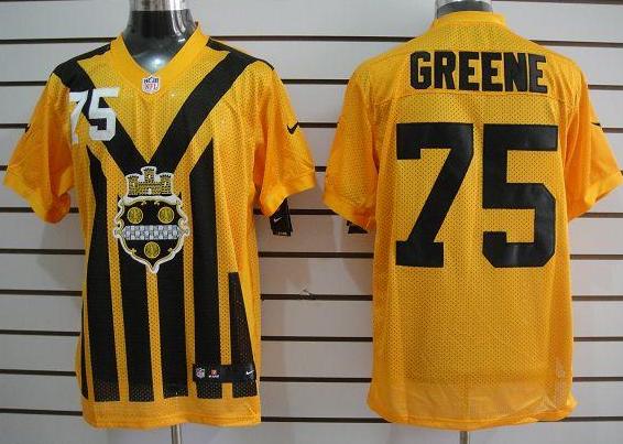 Nike Pittsburgh Steelers 75 Joe Greene Yellow Nike 1933s Throwback Elite Jerseys Cheap