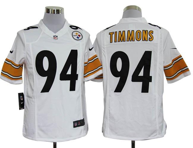 Nike Pittsburgh Steelers #94 Lawrence Timmons White Game Nike NFL Jerseys Cheap
