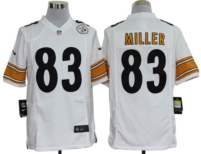 Nike Pittsburgh Steelers #83 Heath Miller White Game Nike NFL Jerseys Cheap