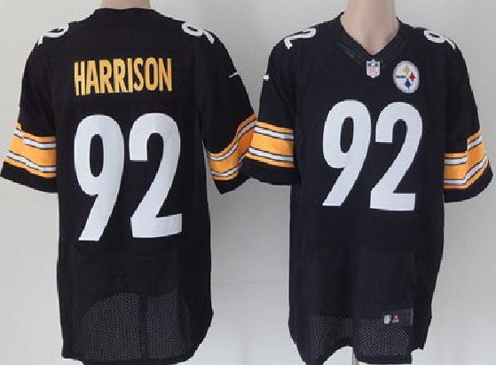 Nike Pittsburgh Steelers #92 James Harrison Black Elite Nike NFL Jerseys Cheap