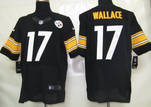 Nike Pittsburgh Steelers #17 Mike Wallace Black Elite Nike NFL Jerseys Cheap