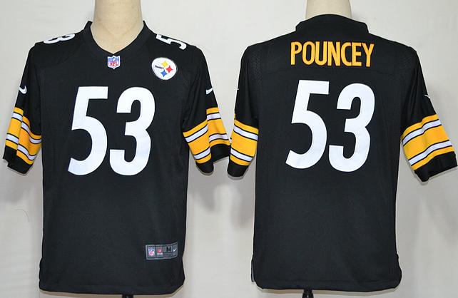 Nike Pittsburgh Steelers 53 Maurkice Pouncey Black Game Nike NFL Jerseys Cheap