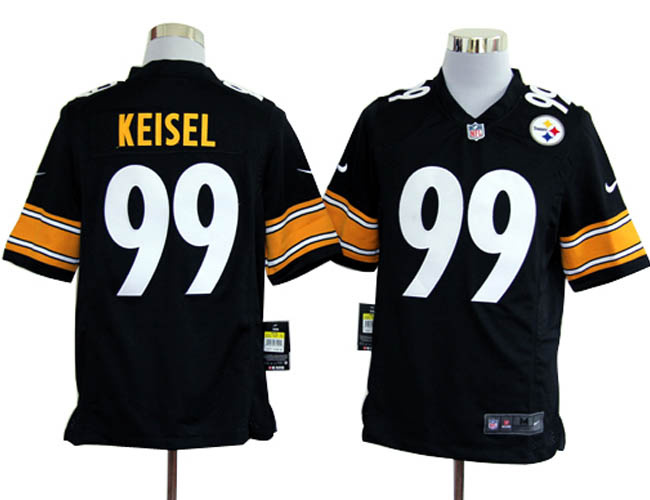 Nike Pittsburgh Steelers 99# Brett Keisel Black Nike NFL Jerseys Cheap