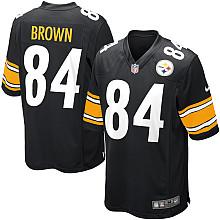 Nike Pittsburgh Steelers #84 Antonio Brown Black Nike NFL Jerseys Cheap