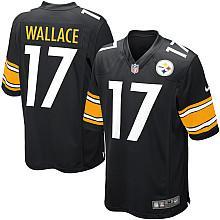 Nike Pittsburgh Steelers #17 Mike Wallace Black Nike NFL Jerseys Cheap