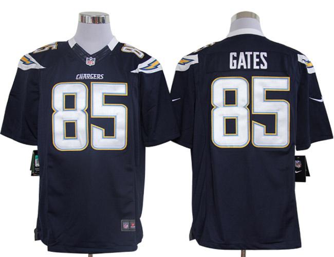 Nike San Diego Chargers 85# Antonio Gates Dark Blue Game LIMITED NFL Jerseys Cheap