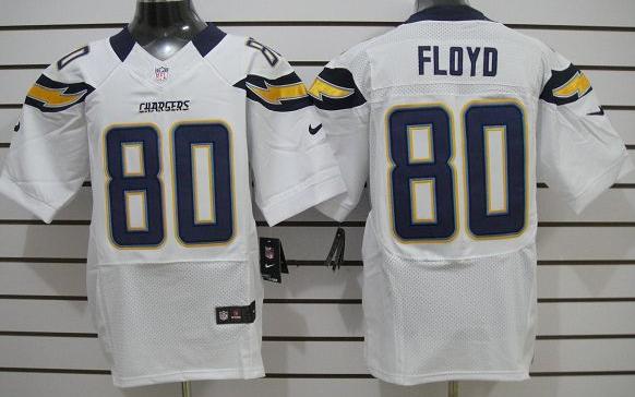 Nike San Diego Chargers 80 Floyd White Elite Nike NFL Jerseys Cheap