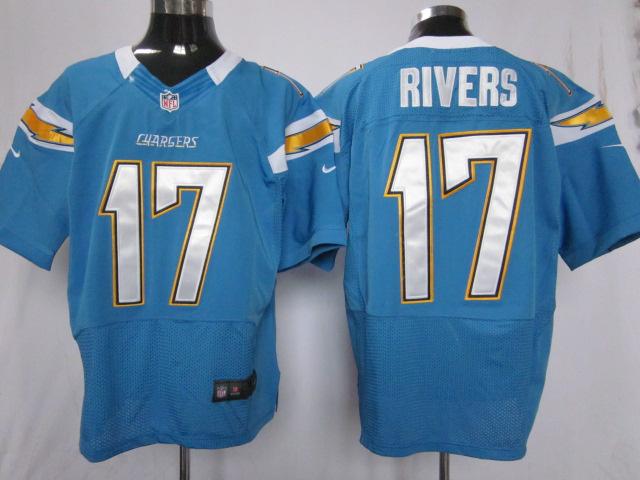 Nike San Diego Chargers 17# Philip Rivers Light Blue Elite Nike NFL Jerseys Cheap