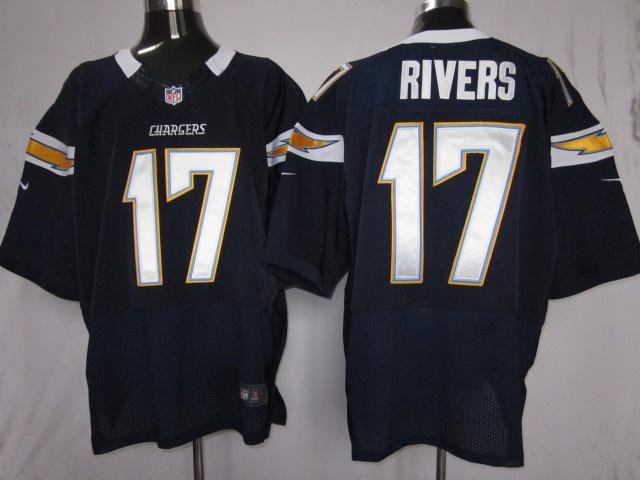 Nike San Diego Chargers 17# Philip Rivers Dark Blue Elite Nike NFL Jerseys Cheap