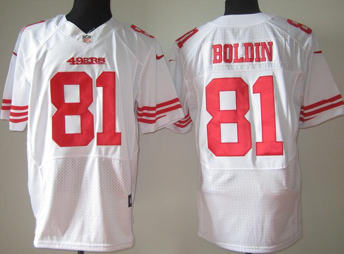 Nike San Francisco 49ers 81 Anquan Boldin White Elite NFL Football Jerseys Cheap