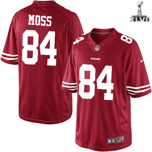 Nike San Francisco 49ers 84 Randy Moss Limited Red 2013 Super Bowl NFL Jersey Cheap