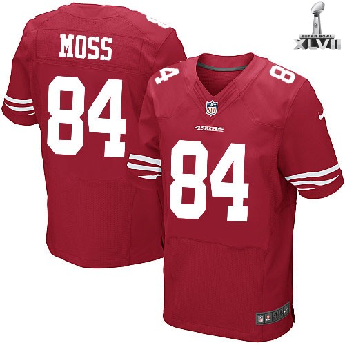 Nike San Francisco 49ers 84 Randy Moss Elite Red 2013 Super Bowl NFL Jersey Cheap