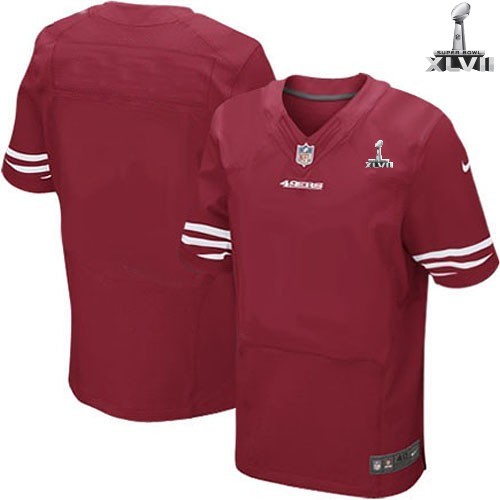 Nike San Francisco 49ers Blank Elite Red 2013 Super Bowl NFL Jersey Cheap