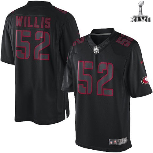 Nike San Francisco 49ers 52 Patrick Willis Limited Black Impact 2013 Super Bowl NFL Jersey Cheap