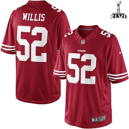 Nike San Francisco 49ers 52 Patrick Willis Limited Red 2013 Super Bowl NFL Jersey Cheap