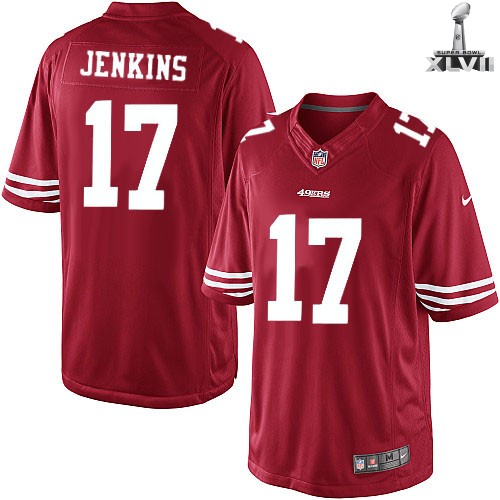 Nike San Francisco 49ers 17 A J Jenkins Limited Red 2013 Super Bowl NFL Jersey Cheap