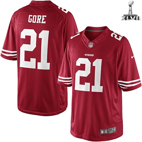 Nike San Francisco 49ers 21 Frank Gore Limited Red 2013 Super Bowl NFL Jersey Cheap