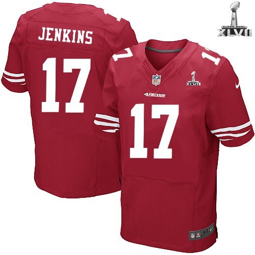 Nike San Francisco 49ers 17 A J Jenkins Elite Red 2013 Super Bowl NFL Jersey Cheap
