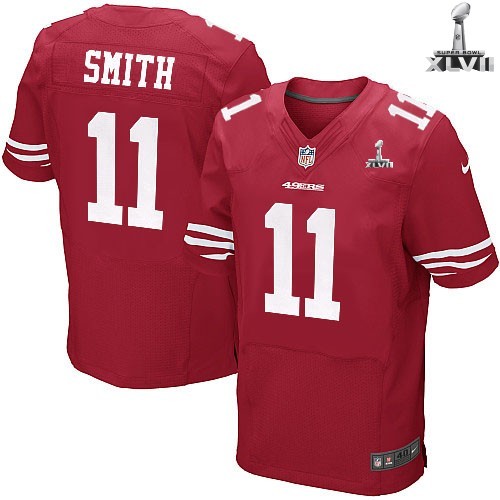 Nike San Francisco 49ers 11 Alex Smith Elite Red 2013 Super Bowl NFL Jersey Cheap