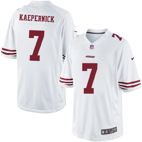 Nike San Francisco 49ers 7 Colin Kaepernick White Elite NFL Jerseys Cheap