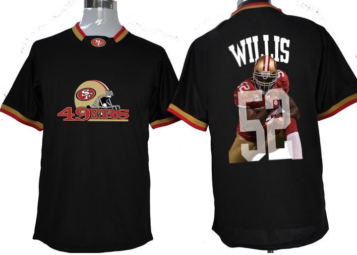 Nike San Francisco 49ers 52 Patrick Willis Black All-Star Fashion NFL Jerseys Cheap