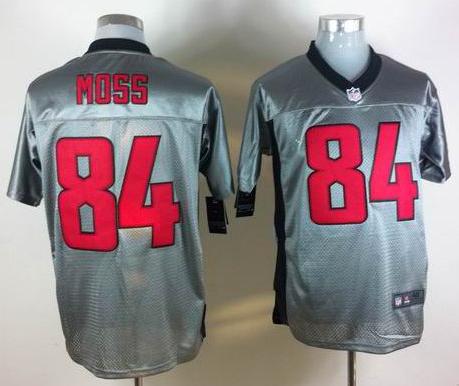 Nike San Francisco 49ers 84 Randy Moss Grey Shadow NFL Jerseys Cheap