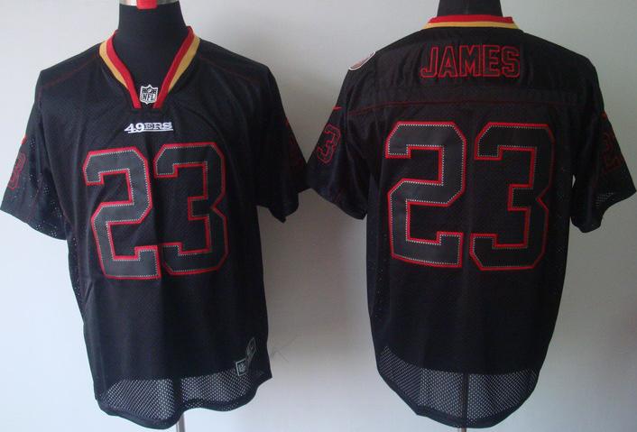 Nike San Francisco 49ers #23 James Lights Out Black Elite NFL Jerseys Cheap