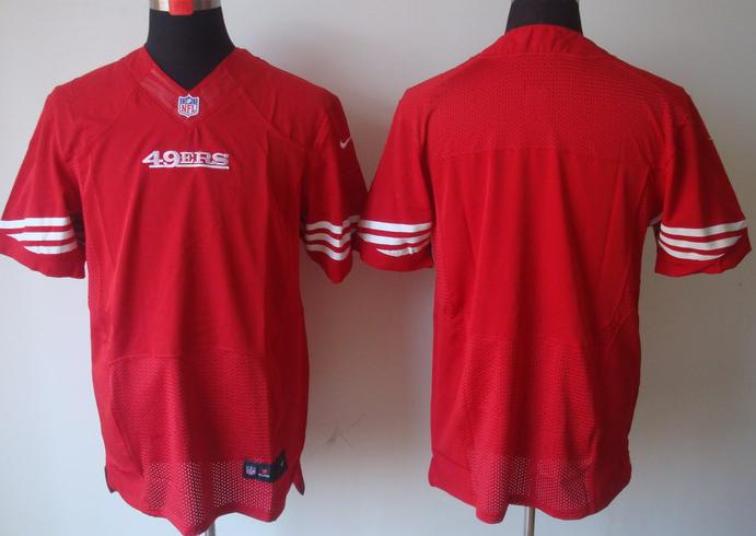 Nike San Francisco 49ers Blank Red Elite NFL Jerseys Cheap