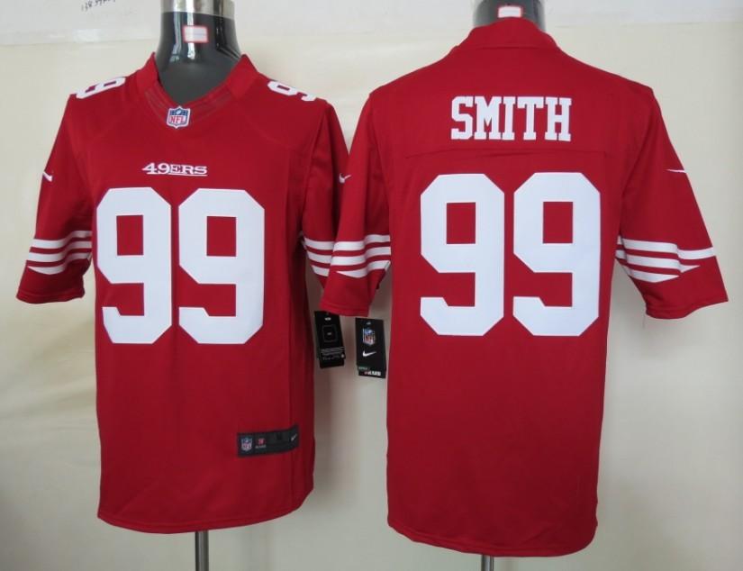 Nike San Francisco 49ers #99 Aldon Smith Red Game LIMITED NFL Jerseys Cheap