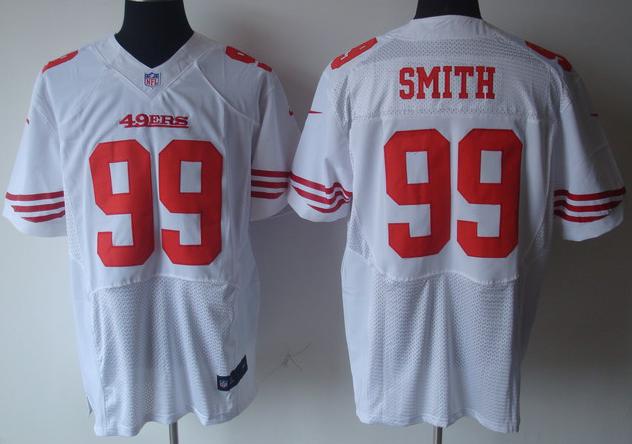 Nike San Francisco 49ers #99 Aldon Smith White Elite Nike NFL Jerseys Cheap