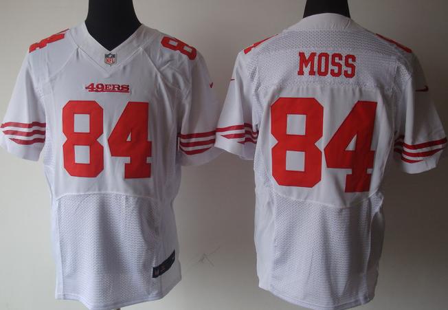 Nike San Francisco 49ers 84 Randy Moss White Elite Nike NFL Jerseys Cheap