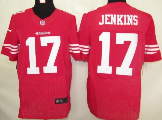 Nike San Francisco 49ers 17# A.J.Jenkins Red Elite Nike NFL Jerseys Cheap