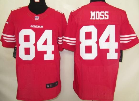 Nike San Francisco 49ers 84 Randy Moss Red Elite Nike NFL Jerseys Cheap