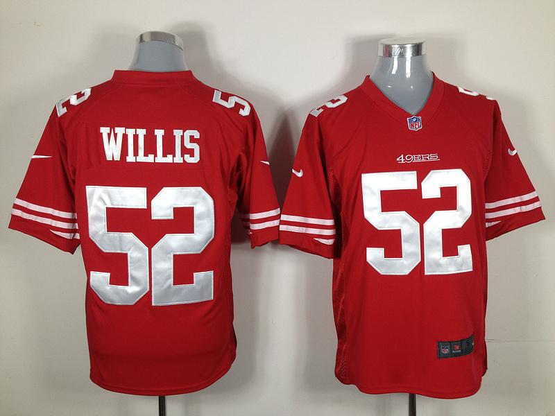 Nike San Francisco 49ers #52 Patrick Willis Red Nike NFL Jerseys Cheap