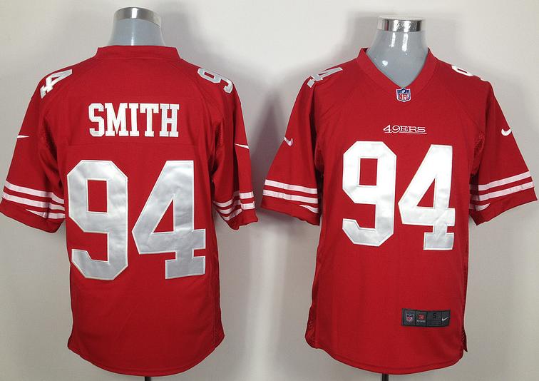 Nike San Francisco 49ers #94 Justin Smith Nike NFL Jerseys Cheap