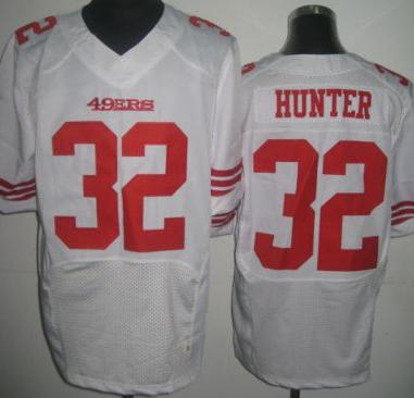 Nike San Francisco 49ers 32 Kendall Hunter White Elite NFL Jerseys Cheap