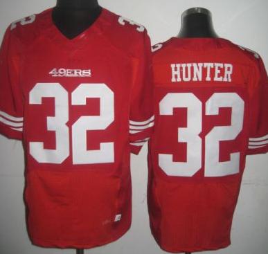 Nike San Francisco 49ers 32 Kendall Hunter Red Elite NFL Jerseys Cheap