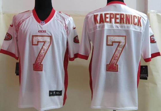 Nike San Francisco 49ers 7 Colin Kaepernick Drift Fashion Elite White NFL Jerseys Cheap