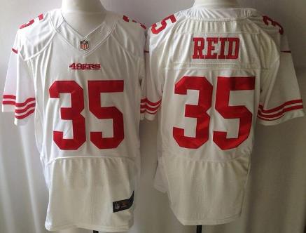 Nike San Francisco 49ers 35 Eric Reid Elite White NFL Jersey Cheap