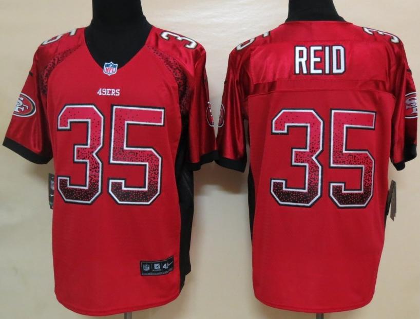 Nike San Francisco 49ers 35 Eric Reid Red Drift Fashion Elite NFL Jerseys Cheap